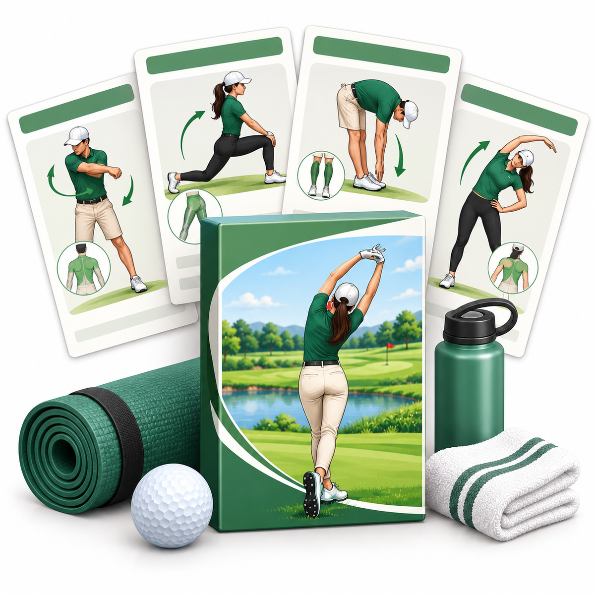 Golf Warm-Up & Mobility Routine Cards