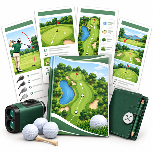 On-Course Shot Planning Cheat Sheets