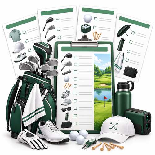 Golf Bag Essentials & Equipment Checklist
